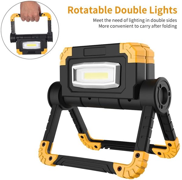 LED Work Light Rechargeable Portable - 360°Rotation 5