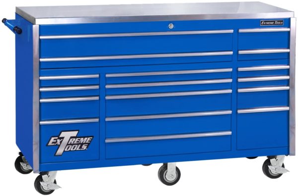 17-Drawer Triple Bank Roller Cabinet with Ball Bearing Slides